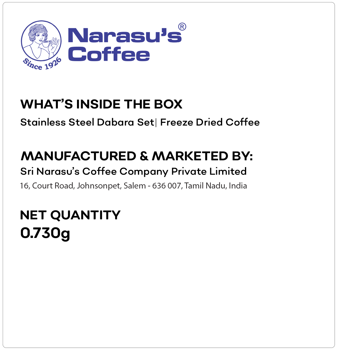 Gold Coffee 50g – Steel Corporate Box